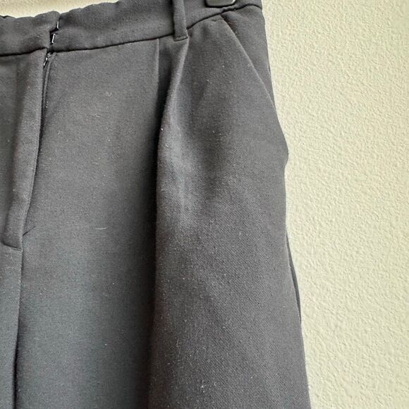 ✨$5/$25 Abercrombie & Fitch Black Wide Straight Leg Trouser Pants Size 27/4 LONG - Picture 3 of 11